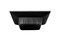 Curtis Wagner Plastics FAC-9900 Flower Arrangement Container (5-Pack) – Black, Square 5.5" x 5.5" Inside x 2.5" Depth Plastic Containers for Floral Arrangement and Wedding Centerpieces for Tables